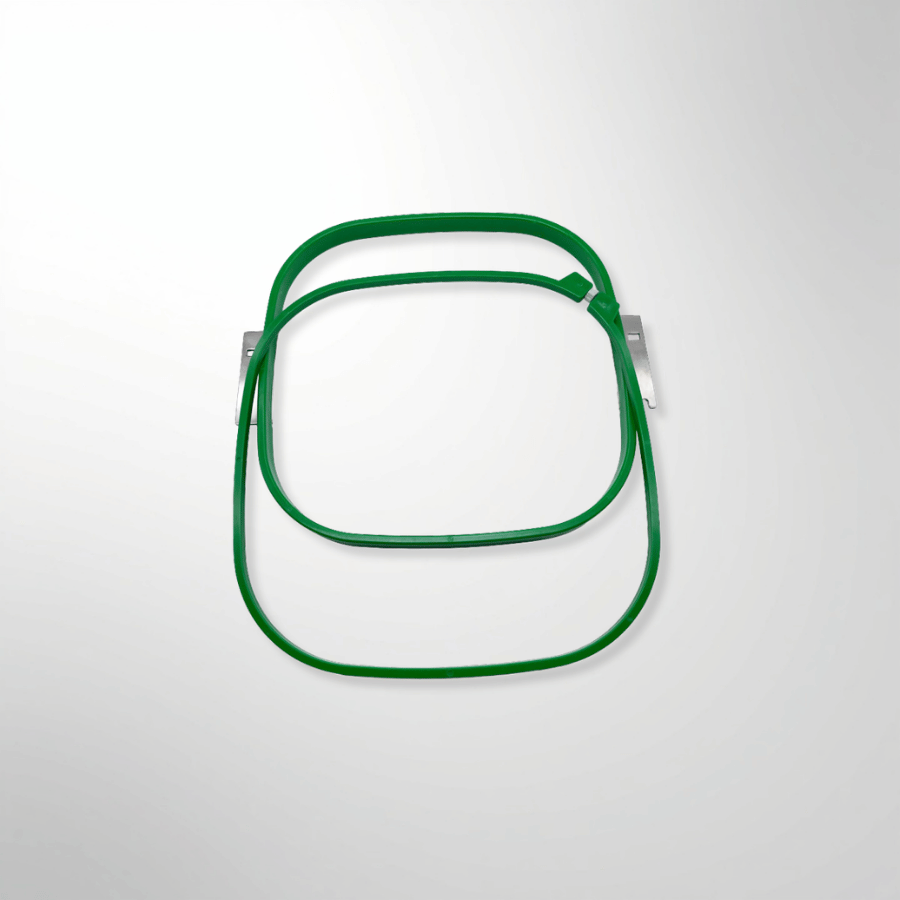 Different Size Embroidery Green 300mm square Magnetic Frame Hoop