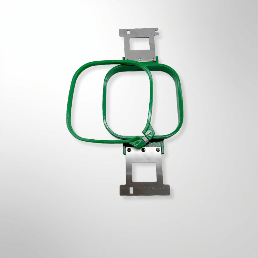 Different Size Embroidery Spare Parts Green 150 mm square Magnetic Frame Hoop