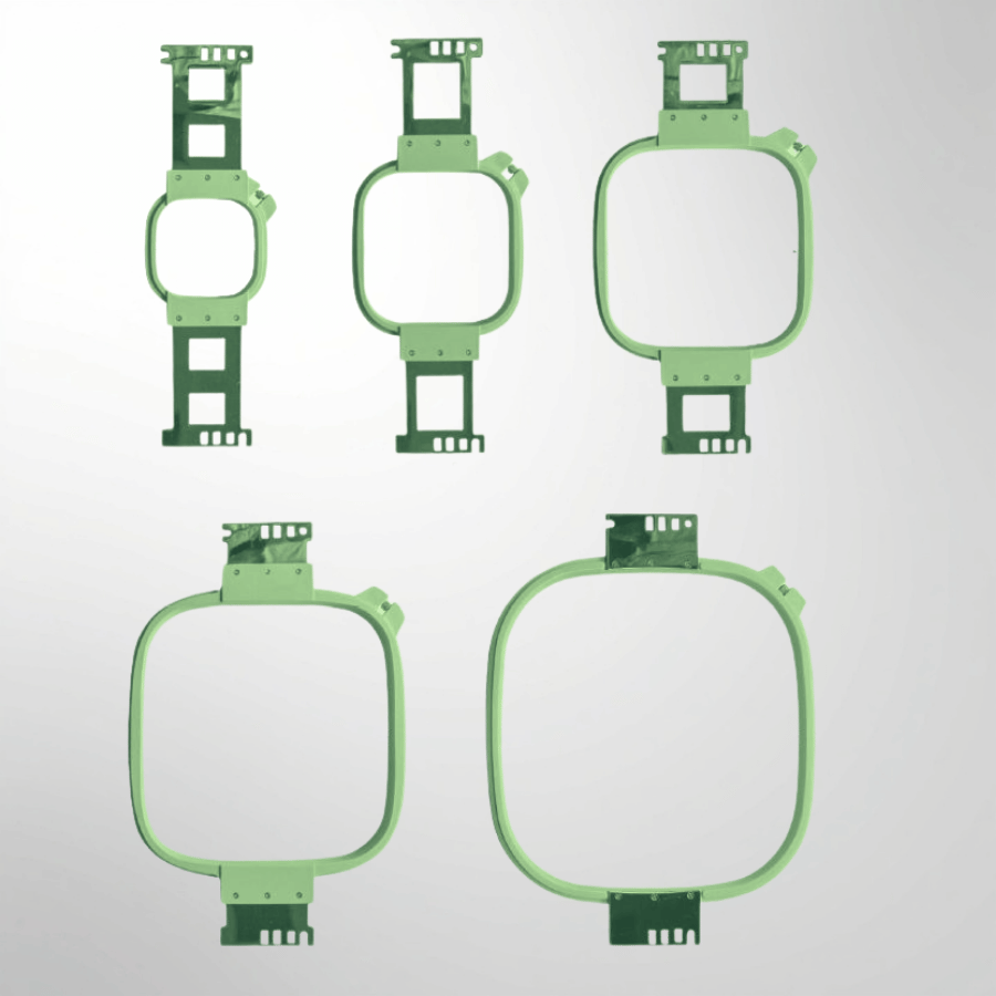 Embroidery Green Different Sizes Rectangular Magnetic Frame Hoop