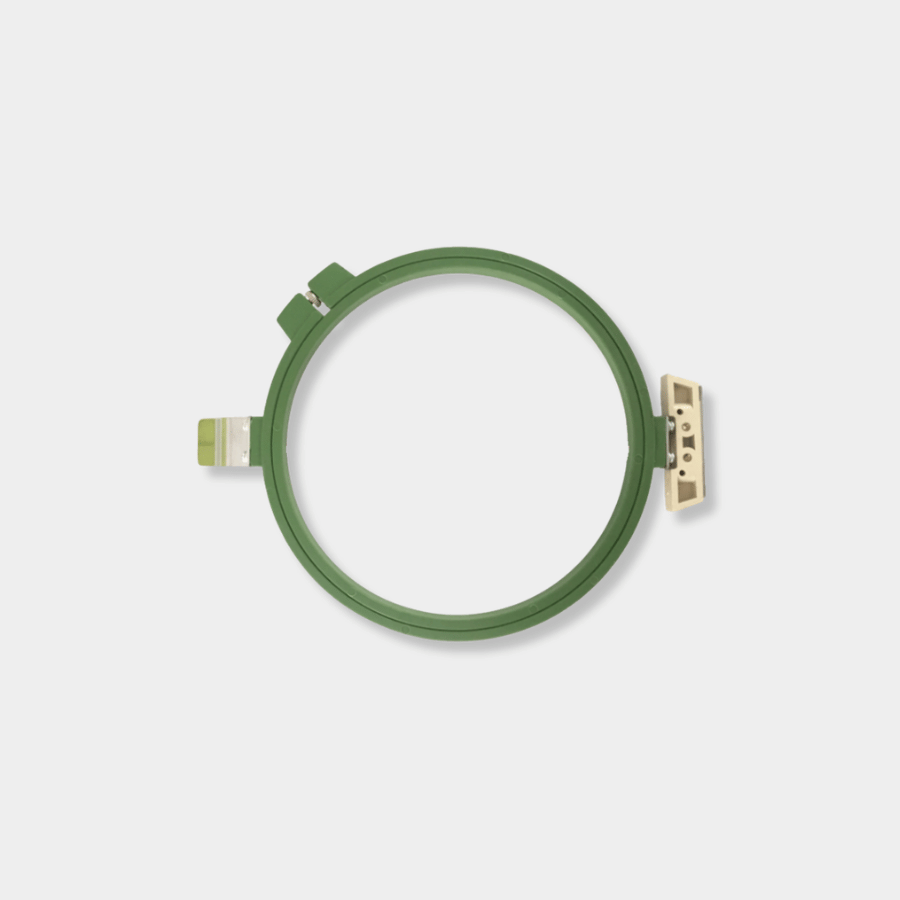 Embroidery Plastic Green Circular Frame Hoop