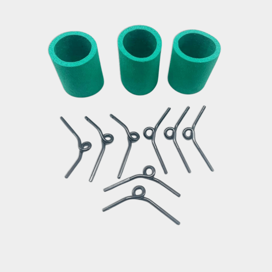 Green Apron and Snail Wire Guide Hook
